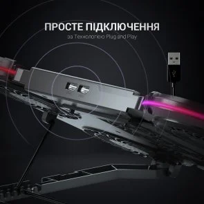 Фото: Підставка для ноутбука GamePro CP770 Black № 4 | KTC