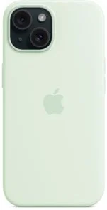 Фото: Чохол Apple for iPhone 15 - Silicone Case with MagSafe Soft Mint (MWNC3) № 5 | KTC