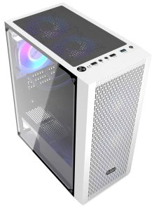 Корпус PCCooler Diamond MA100 Mesh WH White with window (DIAMOND MA100W MESH)