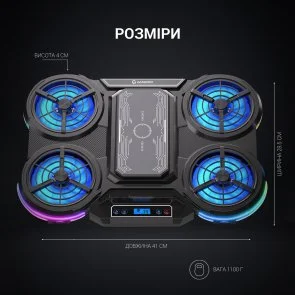 Фото: Підставка для ноутбука GamePro CP1450 Black № 5 | KTC