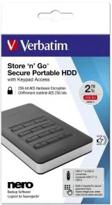 Фото: Зовнішній HDD Verbatim Store n Go Secure Portable with Keypad Access 2TB (53403) № 6 | KTC