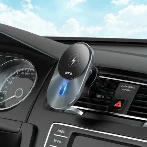 Фото: Кріплення для мобільного телефону Hoco CA91 Magic Magnetic Wireless Fast Charging Gray (6931474753465) № 7 | KTC