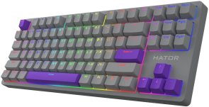 Клавіатура Hator Rockfall 2 Mecha TKL Autograph Edition Titanium (HTK-526)