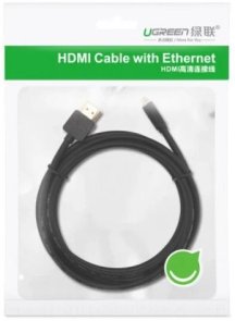 Кабель UGREEN HD127 v2.0 UltraHD 4K-3D microHDMI / HDMI 1.5m Black