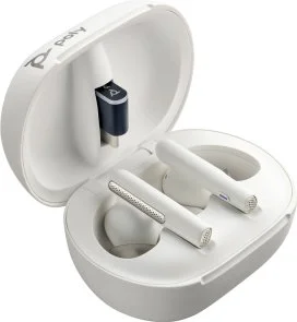 Фото: Навушники Poly Voyager Free 60 Plus Earbuds with BT700C/TSCHC White (7Y8G6AA) № 2 | KTC