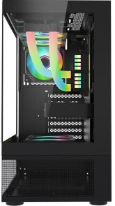 Корпус 1stPlayer Mi7-A-2F2R-1F2-BK Black with window