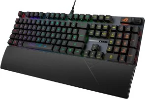 Фото: Клавіатура ASUS ROG Strix Scope II RX Red ENG/UKR USB Black (90MP0350-BKMA00) № 3 | KTC