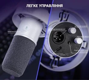 Фото: Мікрофон Fifine K688W XLR/USB White № 6 | KTC