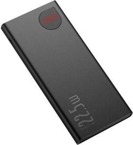  Батарея універсальна Baseus Adaman Metal Digital Display Quick Charge 10000mAh 22.5W Black (PPAD070001)