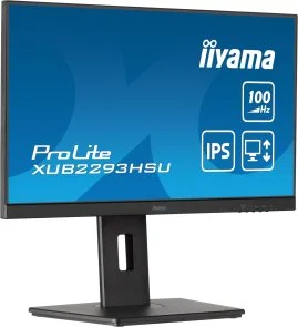 Фото: Монітор iiyama XUB2293HSU-B6 Black - 21.5" IPS / 1920×1080 / 100 Гц / Pivot / HAS № 3 | KTC