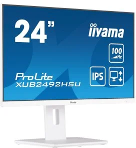 Фото: Монітор iiyama XUB2492HSU-W6 White - 23.8" IPS / 1920×1080 / 100 Гц / AMD FreeSync / Pivot / HAS № 3 | KTC