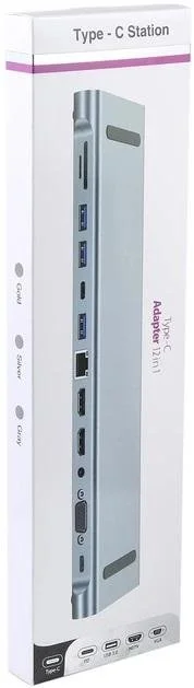 Фото: USB-хаб Dynamode 11in1 USB-C to HDTV 4K/30Hz (BYL-2003) № 3 | KTC