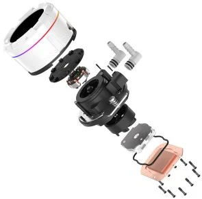 Фото: Система рідинного охолодження ID-COOLING Space LCD SL360 White (SL360 WHITE) № 7 | KTC