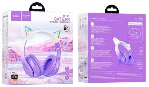 Гарнітура Hoco W42 Cat Ears Purple Grape (W42_Purple Grape)