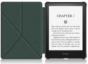 Фото: Чохол для електронної книги BeCover for Amazon Kindle Paperwhite G11 2021 - Ultra Slim Origami Dark Green (707220) № 2 | KTC