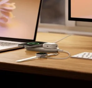 Фото: Бездротовий зарядний пристрій Belkin BoostCharge Pro 2in1 Qi2 15W White (WIZ021VFWH) № 8 | KTC