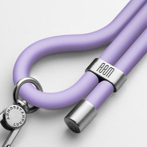 Silicone Rope Titanium Violet with Grey holder