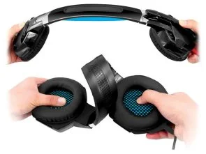 Фото: Гарнітура Real-EL GDX-7500 Black/Blue (EL124100015) № 4 | KTC