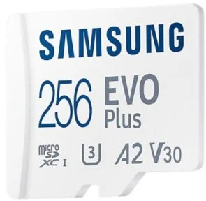 Фото: FLASH пам'ять Samsung Evo Plus A2 V30 U3 White Micro SDXC 256GB with adapter (MB-MC256SA/EU) № 4 | KTC