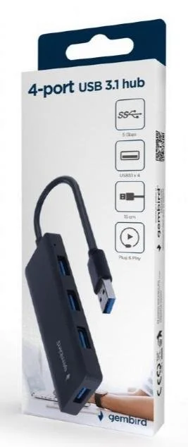 Фото: USB-хаб Gembird G1 4 Port UHB-U3P4-03 № 3 | KTC