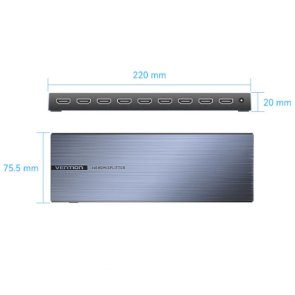 Сплітер Vention HDMI 1x8 v1.4 3D 4K/30hz Black (AKQB0-EU)