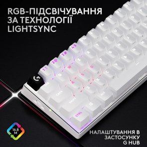 Клавіатура Logitech Logitech G Pro X 60 Lightspeed Wireless White (920-011930)