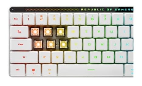 ROG Falchion RX Low Profile WL/BT RGB EN/UA White