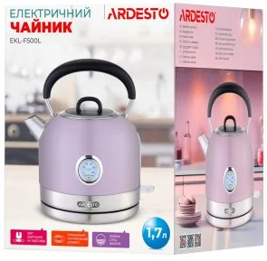 Фото: Електрочайник Ardesto EKL-F500L Purple № 5 | KTC