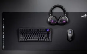 Фото: Клавіатура ASUS ROG Azoth Extreme 81key NX Snow USB/BT/WL Black (90MP03MA-BKUA01) № 11 | KTC