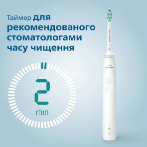 Електрична зубна щітка Philips Sonicare 3100 series White with case (HX3673/13)