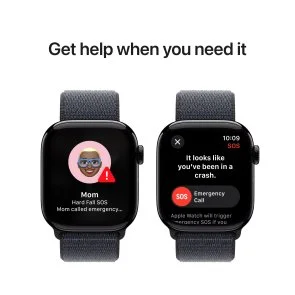 Фото: Смарт годинник Apple Watch Series 10 GPS 42mm Jet Black Aluminium Case with Ink Sport Loop (MWWG3) № 6 | KTC