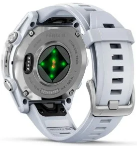 Фото: Смарт годинник Garmin fenix 8 - 43 mm AMOLED Silver with Whitestone Silicone Band (010-02903-00) № 6 | KTC