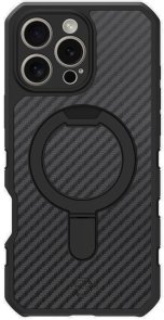 for iPhone 16 Pro - FORCE R CARBON W with MagSafe Black