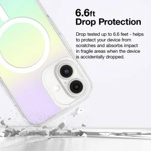 Фото: Чохол AMAZINGthing for iPhone 16 - Minimal Case with MagSafe Iridescent (IP166.1MMINRB) № 8 | KTC