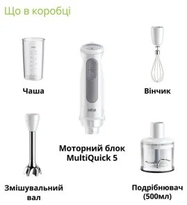 Фото: Блендер Braun MultiQuick 5 MQ 50236 M WH № 3 | KTC
