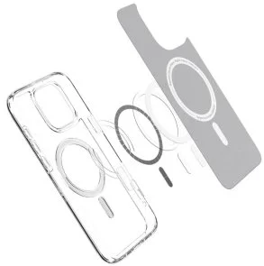 Фото: Чохол Spigen for Apple iPhone 16 Pro - Ultra Hybrid MagFit White (ACS08129) № 8 | KTC