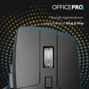 Фото: Миша OfficePro M395B Silent Wireless Black № 7 | KTC