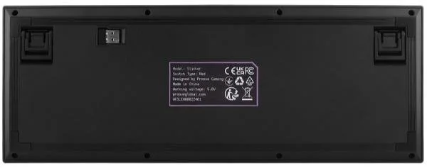 Фото: Клавіатура Proove Gaming Slicker Wirelles/BT/US Black (WKSL00022401) № 5 | KTC
