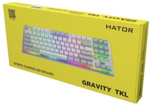 Клавіатура Hator Gravity TKL Aurum Orange Linear White (HTK561UA)