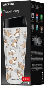 Термос Ardesto Coffee Time Corgi 450 ml Gray AR2645CR