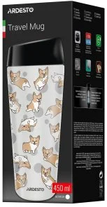 Фото: Термочашка Ardesto Coffee Time Corgi 450 ml Gray (AR2645CR) № 5 | KTC