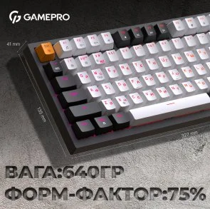 Фото: Клавіатура GamePro MK160B RGB USB Black № 16 | KTC