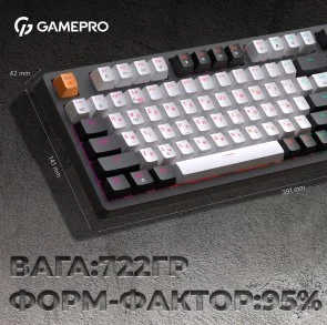 Фото: Клавіатура GamePro MK170B RGB USB Black № 17 | KTC