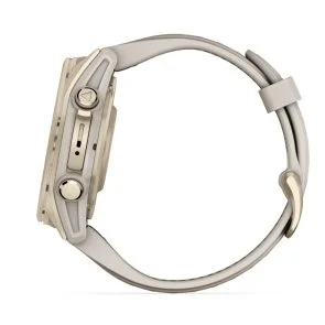 Фото: Смарт годинник Garmin Fenix 8 - 43mm Amoled Sapphire Soft Gold with Fog Gray/Dark Sandstone Silicone Band (010-02903-11) № 6 | KTC