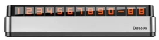 Фото: Тимчасова карта паркування Baseus Moonlight Temporary Parking Number Plate Silver № 2 | KTC