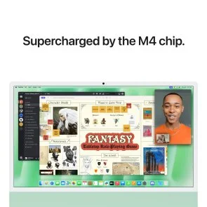 Фото: ПК моноблок Apple iMac 2024 24 Retina 4.5K M4 8GPU Green (MWUE3) № 7 | KTC