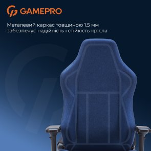 Крісло GamePro FGC750 Fabric Dark Blue (FGC750DB)