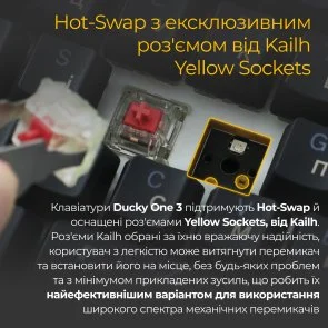 Фото: Клавіатура Ducky One 3 Cherry MX Blue RGB ENG/UKR Black (DKON2108ST-CUAPXCLAWSC1) № 6 | KTC
