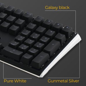 One 3 Cherry MX Silent Red RGB ENG/UKR Black