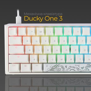 Клавіатура Ducky One 3 SF Cherry MX Brown RGB ENG/UKR White (DKON2167ST-BUAPXPWWWSC1)